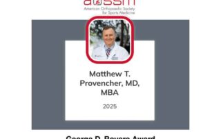 Dr. Provencher, Rovere Award